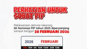 Aktivasi Rekening PIP 2025 Diperpanjang hingga 28 Februari
