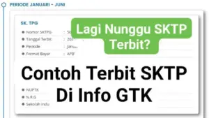 Cek SKTP di Info GTK