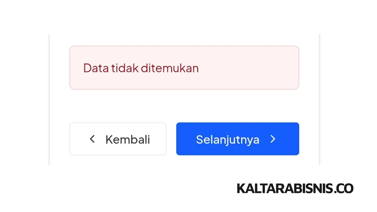 Data tidak ditemukan SNPMB