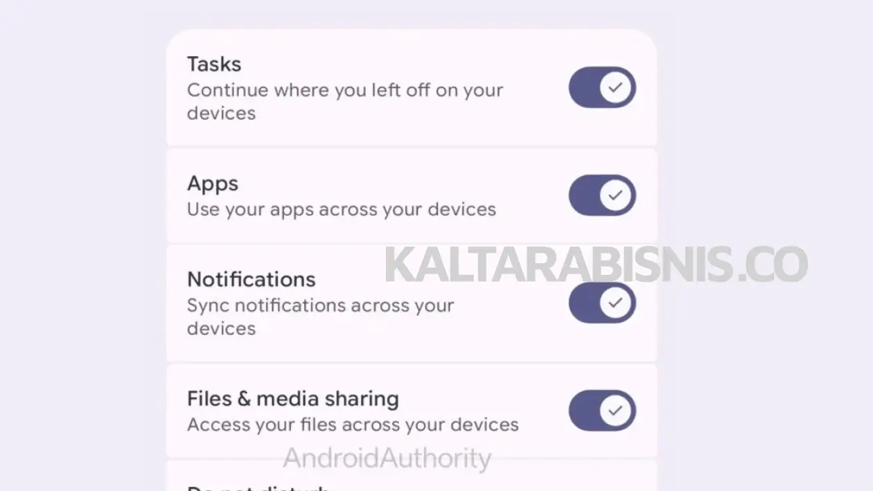 Do Not Disturb sync - Kaltarabisnis.co