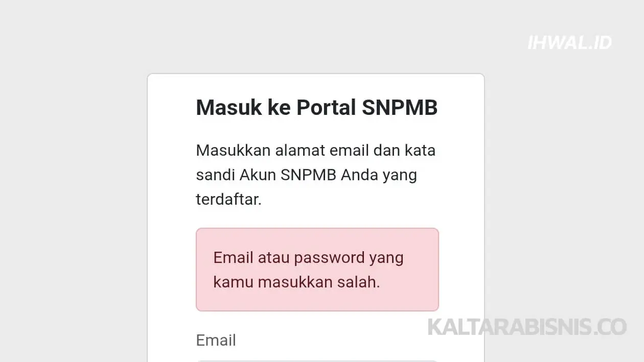 Gapyear Membuat Akun Baru Lagi di SNPMB 2026