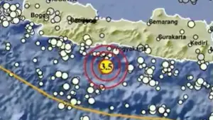 Gempa Bumi M 3,5 Guncang Cilacap