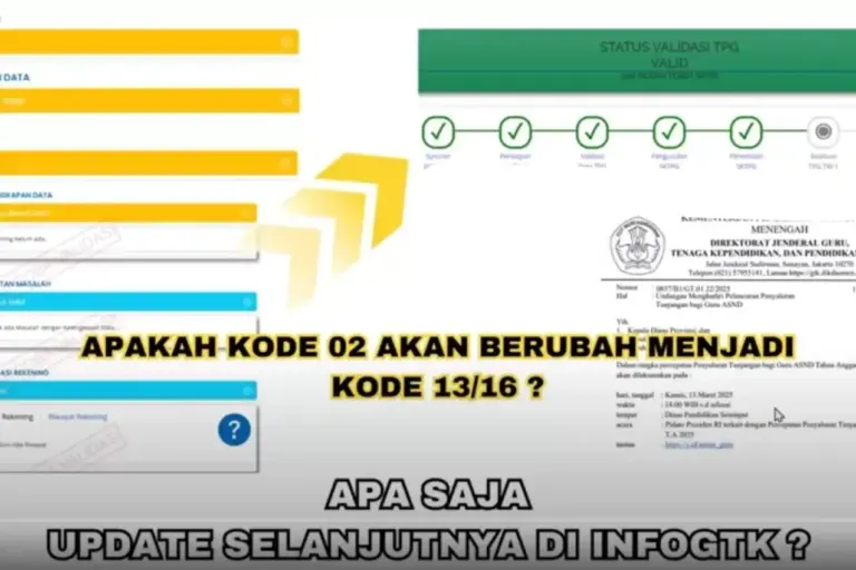 Kode Validasi Info GTK 2026
