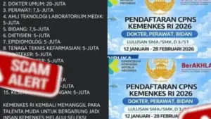 Pendaftaran CPNS Kemenkes 2026 Viral Itu Hoaks