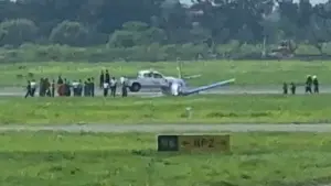 Pesawat TNI AL G36 Bonanz Jatuh