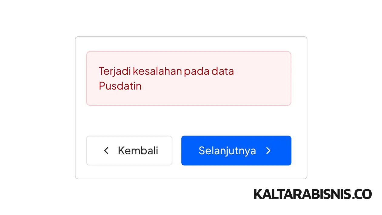 Terjadi Kesalahan pada Data Pusdatin SNPMB