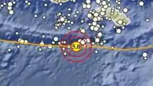 Gempa M 5,0 Guncang Sumba Barat Daya