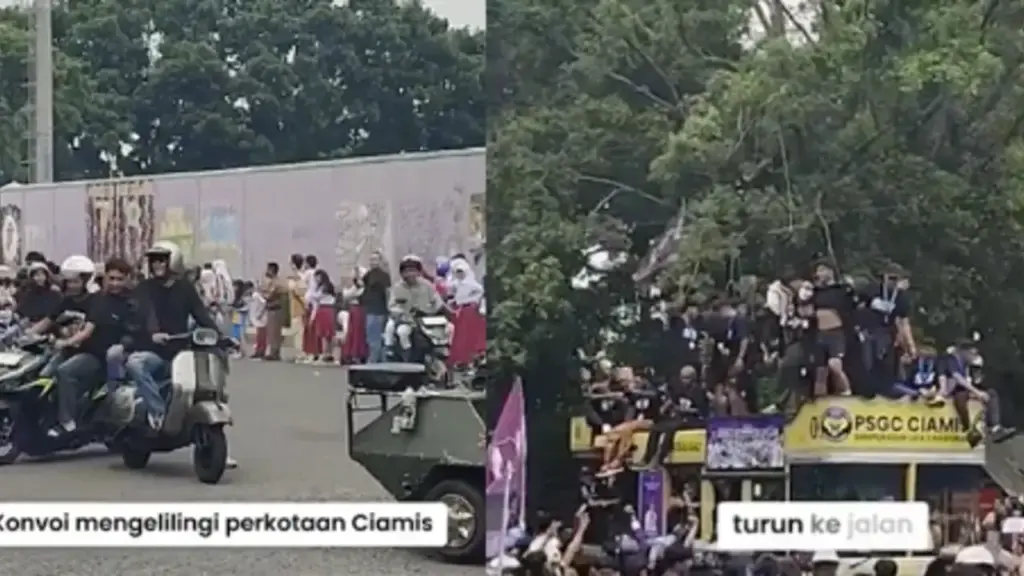 Warga Ciamis Rayakan PSGC Ciamis Promosi ke Liga 2